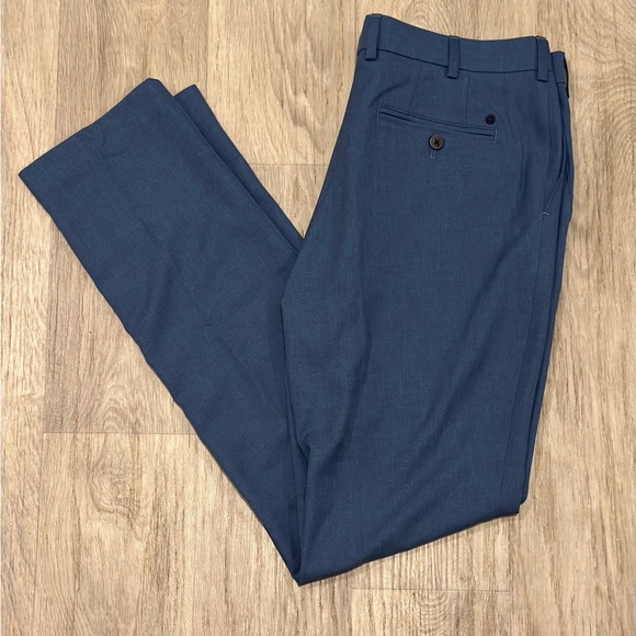 PETER MILLAR Golf Pants Crown Sport Performance Charlotte Classic Blue 35 X 34 - Picture 1 of 11